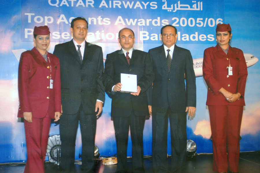 Top Agent Award Received from Qatar Airways